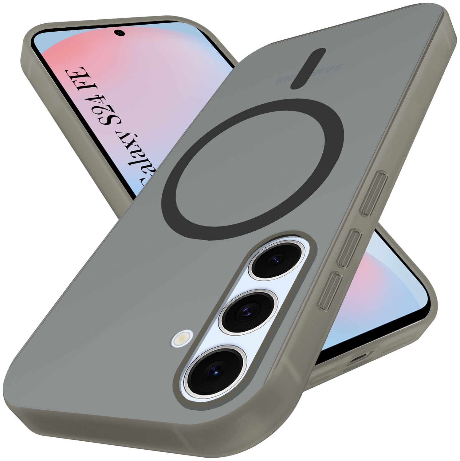 For Samsung Galaxy S24 FE  Back Cover Case  (Frosted Matte Feel | MagSafe Compatible Wireless Charging | Polycarbonate Material)