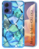 For Motorola Moto G85 5G Back Cover Case Compatible With ( Dual Design Glitter Sparkle and Detachable Diamond Print Case | Soft and Flexible)