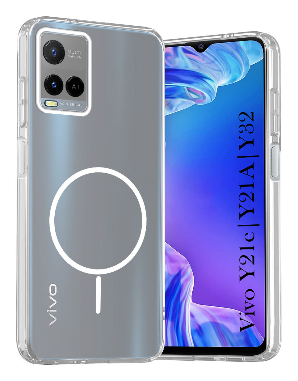 For Vivo Y21e | Vivo Y21A | Vivo Y32 Back Cover Case Silicone (Slim Paper Thin | Camera Protection Bump | Minimalist Professional | Soft Flexible)