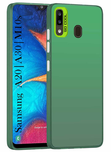 For Samsung Galaxy A20 | Galaxy A30 | Galaxy M10s Hard Back Cover Case (Velvet Touch | Professional Glossy Finish | Camera Protection Bump)