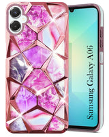 For Samsung Galaxy A06 Back Cover Case (Dual Design Glitter Sparkle and Detachable Diamond Print Case | Soft and Flexible)