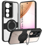 For Vivo Y400 Pro Back Cover Case with stand (Built-in Ring Holder Kickstand | Lifetime Anti Yellow | Camera Protection)