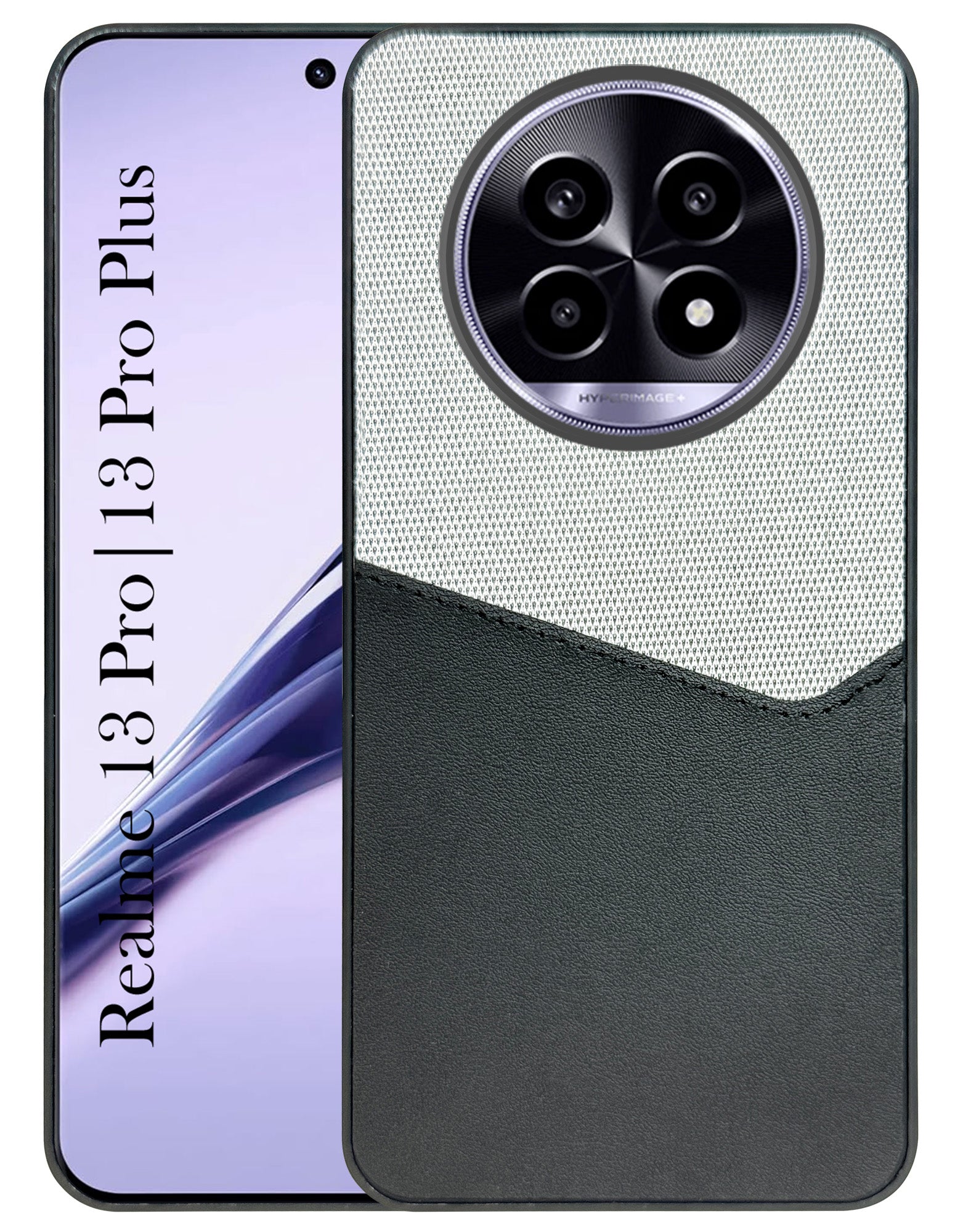 For Realme 13 Pro | 13 Pro Plus Back Cover Case (Dual PU Leather Stitch | Professional Minimalist | Soft and Flexible)
