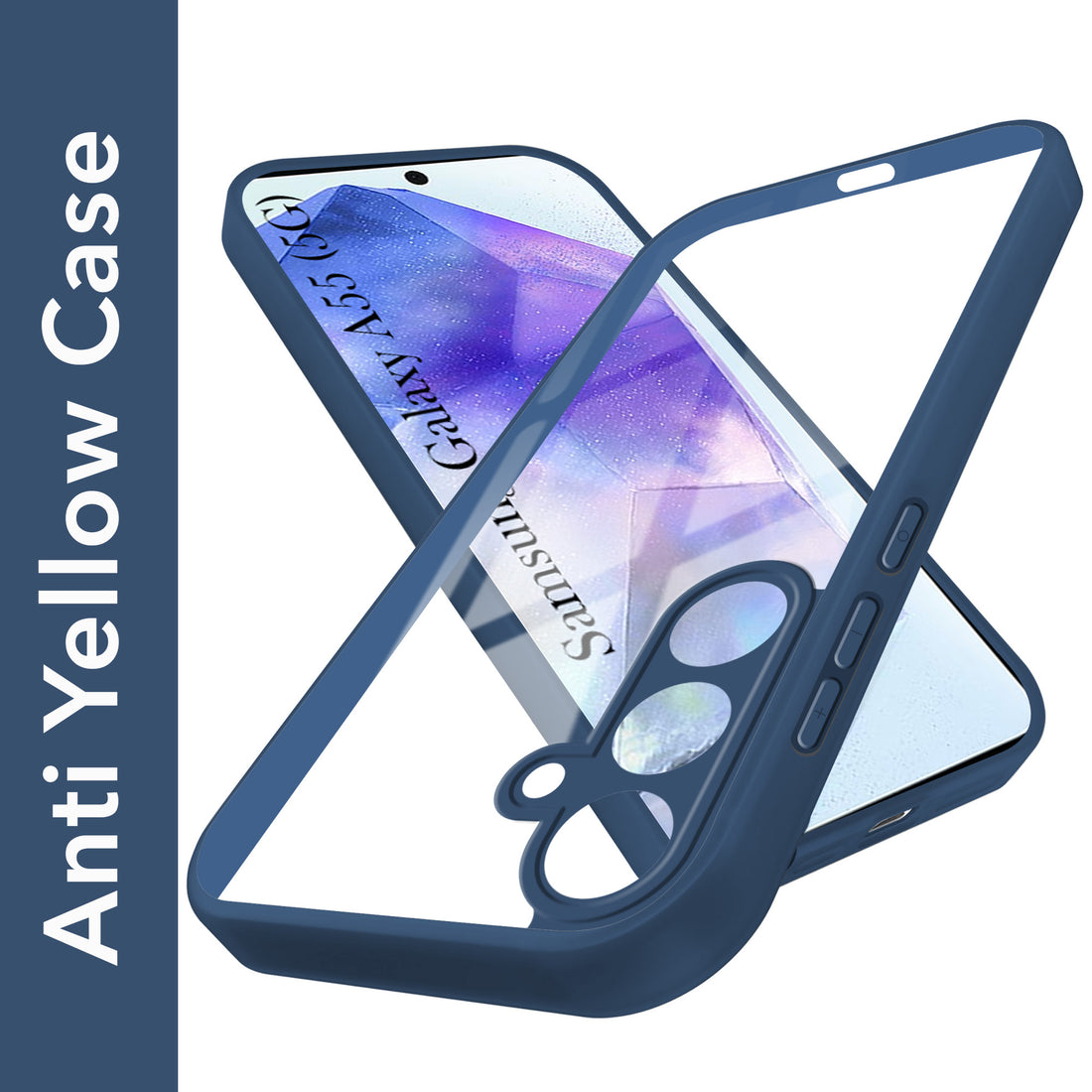 For Samsung Galaxy A55 5G  Back Cover Case (Lifetime Anti Yellow | Anti Scratch | Crystal Clear Shockproof)
