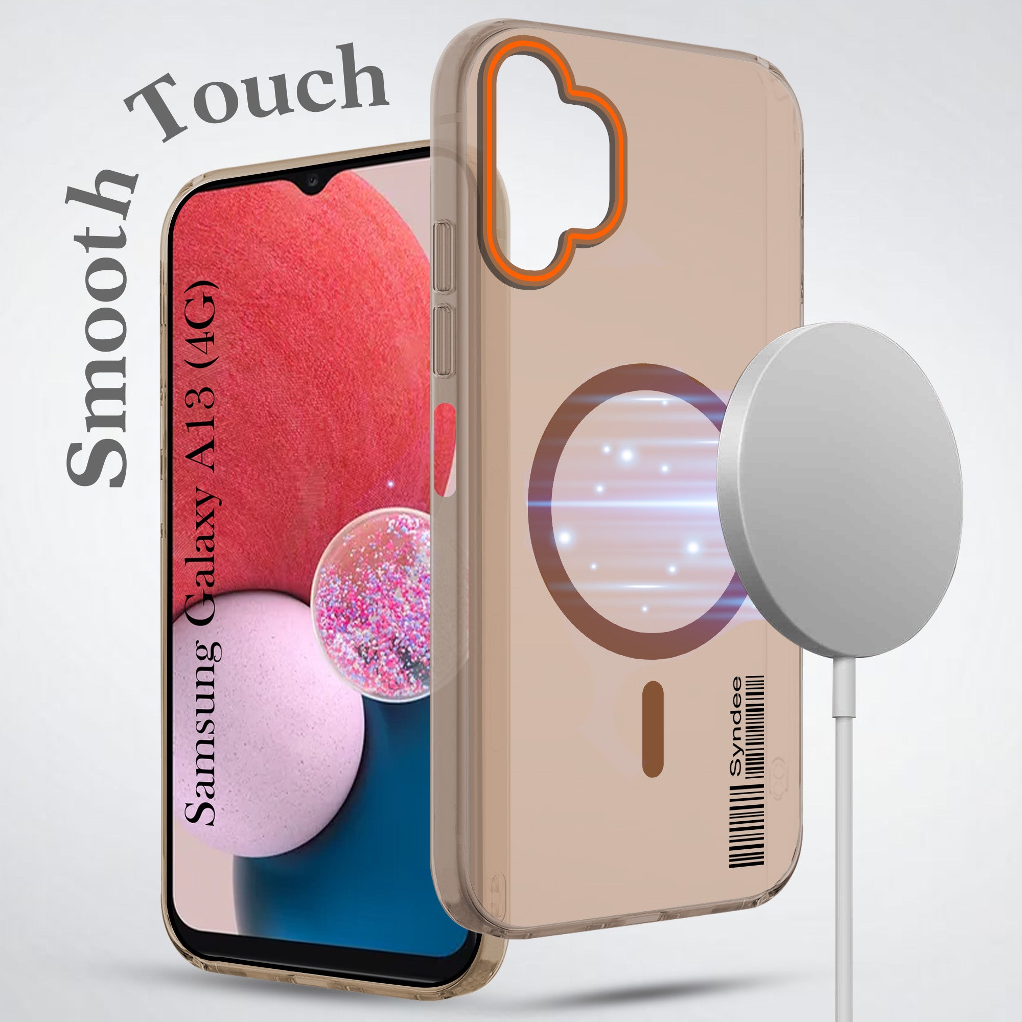 For Samsung Galaxy A13 4G Back Cover Case (Soft Touch | Camera Bump Protection | MagSafe Compatible | Matte Finish)