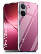 For Vivo V60e Back Cover Case Silicone (Clear Shockproof Case with Camera Protection | Soft and Flexible | Transparent)
