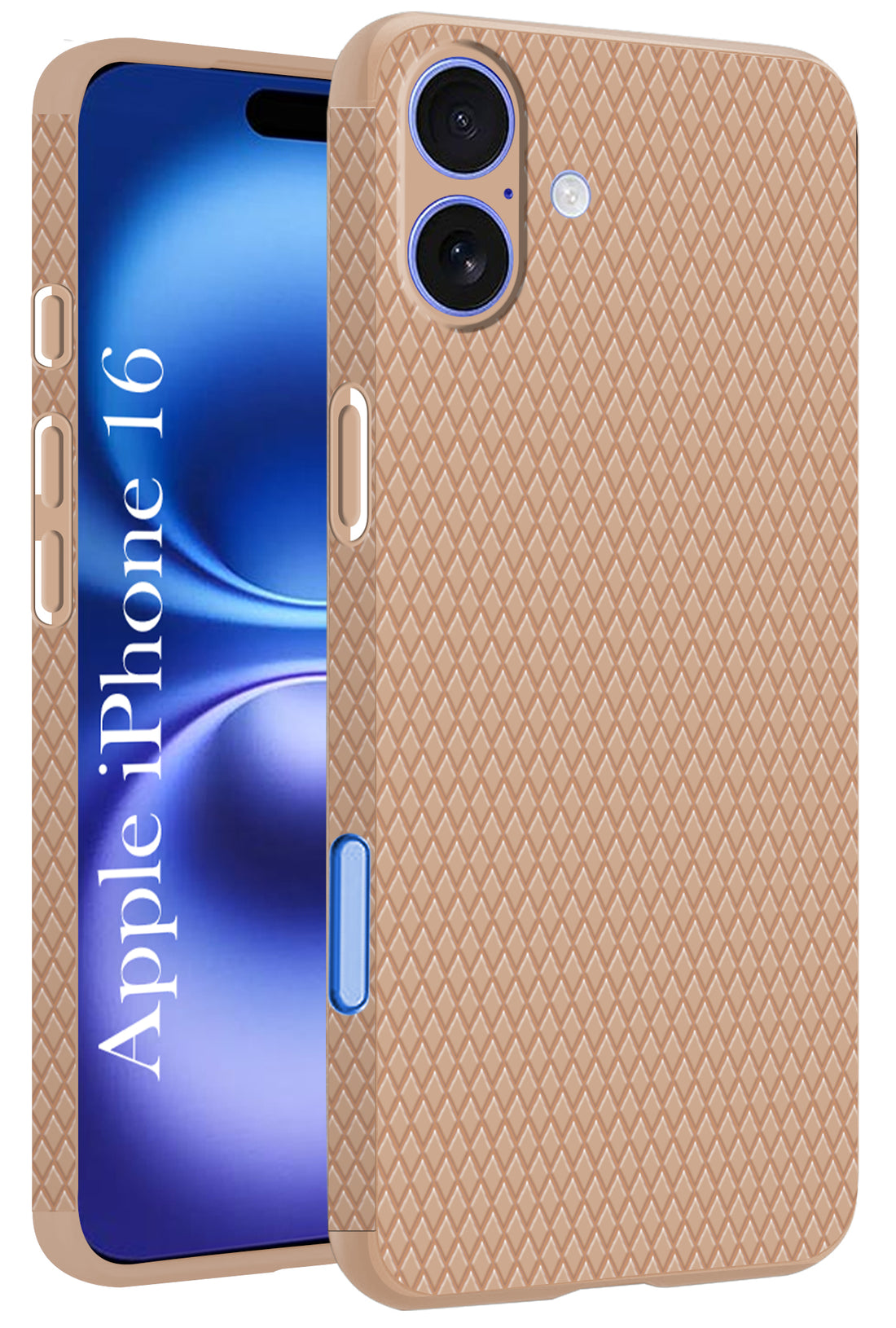 For Apple iPhone 16 Back Cover Case (Liquid Silicone | Side Grip | Camera Protection)