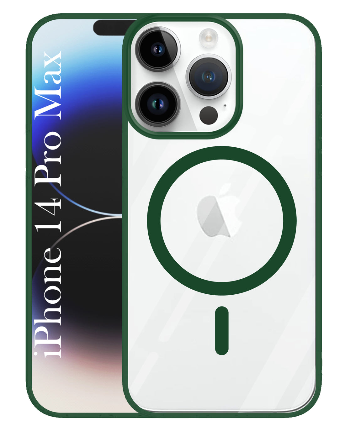 For Apple iPhone 14 Pro Max Back Cover Case (MagSafe Compatible Wireless Charging | Hybrid Camera Bump Protection | Shockproof Polycarbonate Material)