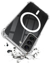 For Samsung Galaxy S22 Back Cover Shockproof Crystal-Clear (Magsafe Wireless Support | Drop & Camera Protection | Hard Polycarbonate)