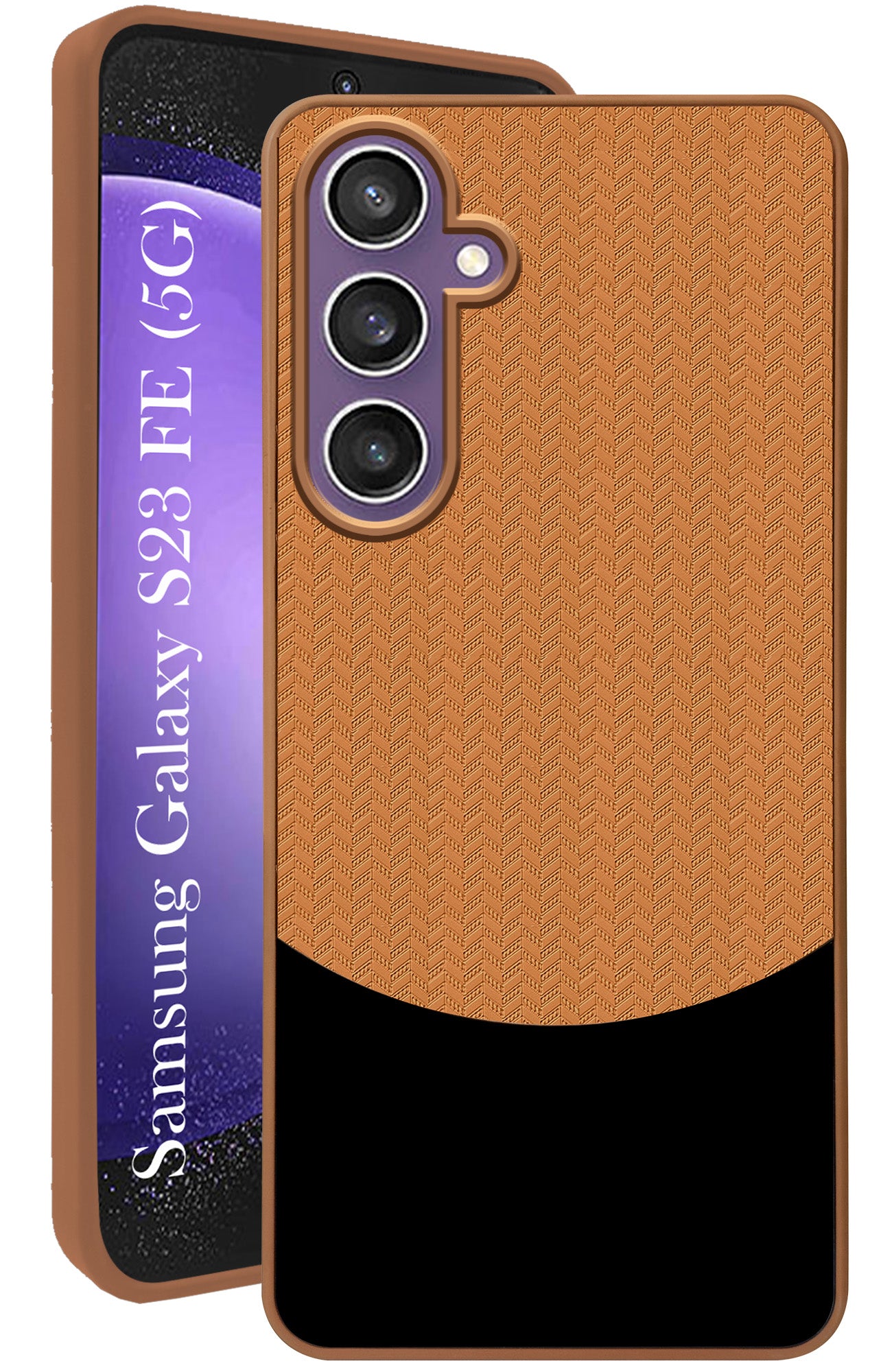 For Samsung Galaxy S23 FE 5G Back Cover Case (Elegant PU Leather Finish | Premium Minimalist Professional | Camera Protection Bump)