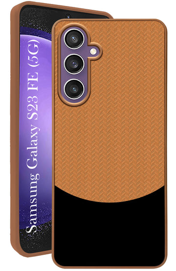 For Samsung Galaxy S23 FE 5G Back Cover Case (Elegant PU Leather Finish | Premium Minimalist Professional | Camera Protection Bump)