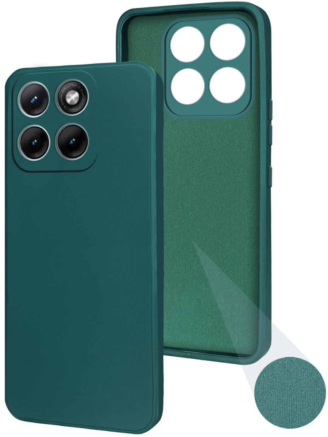 For Motorola Moto Edge 70 Fusion Back Cover Case (Matte Finish Silicone with Inside Fiber cloth)