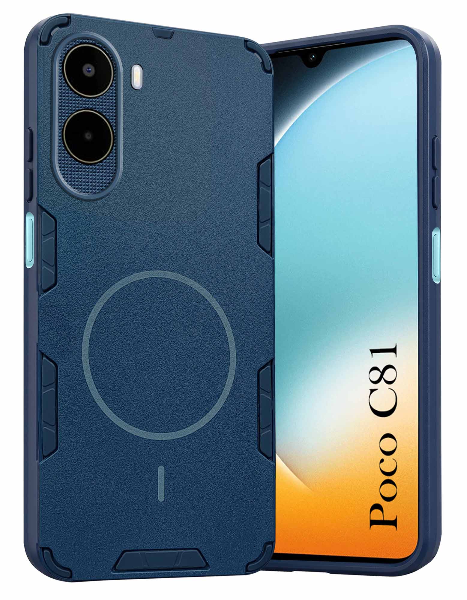 For Poco C81 Back Cover Case (Slim Hybrid Armor | Shockproof Camera Protection | Rugged Dual Layer)