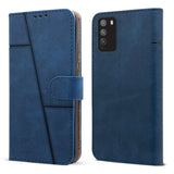 For Xiaomi Poco M3 Flip Cover Case ( Stitched Leather with Magnetic Closure)