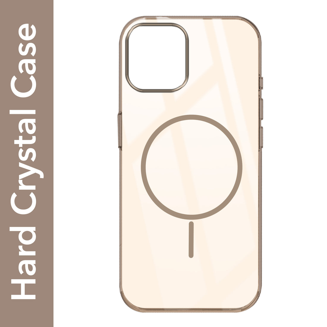 For Apple iPhone 11 Pro Max Back Cover Case Crystal Anti Yellow (MagSafe Wireless Charging Support |Camera Protection Bump)