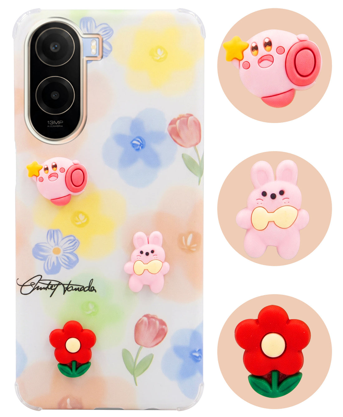 For Poco C81 5G Back Cover Case (3D Cute Cartoons | Hard Back Side Soft | Matte Premium Finish | HD Printing)