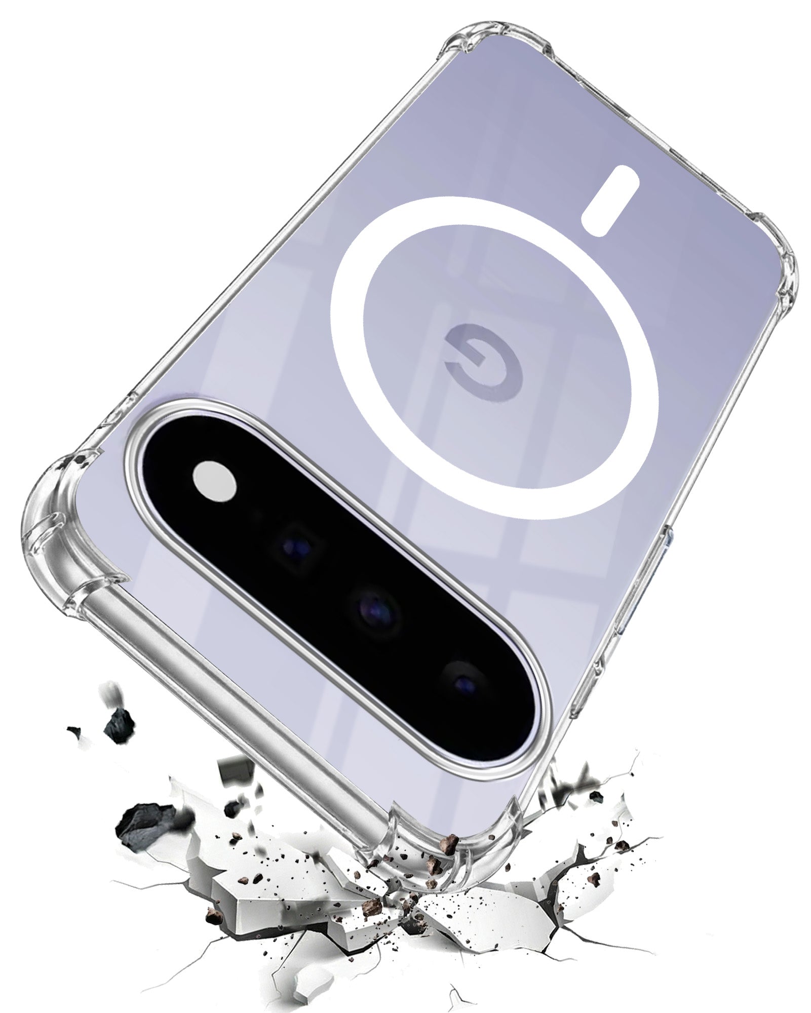 For Google Pixel 11 Back Cover Shockproof Crystal-Clear (Magsafe Wireless Support | Drop & Camera Protection | Hard Polycarbonate)