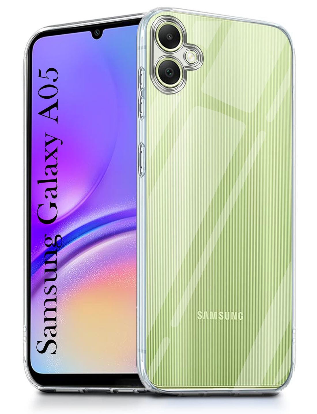 For Samsung Galaxy A05 Back Cover ( Silicone Clear Shockproof Case with Camera Protection | Soft and Flexible | Transparent)
