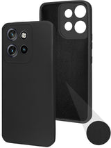 For Motorola Moto Edge 50 Neo Back Cover Case ( Matte Finish Silicone with Inside Fiber cloth)