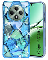 For Oppo F27 5G Back Cover Case (Dual Design Glitter Sparkle and Detachable Diamond Print Case | Soft and Flexible)
