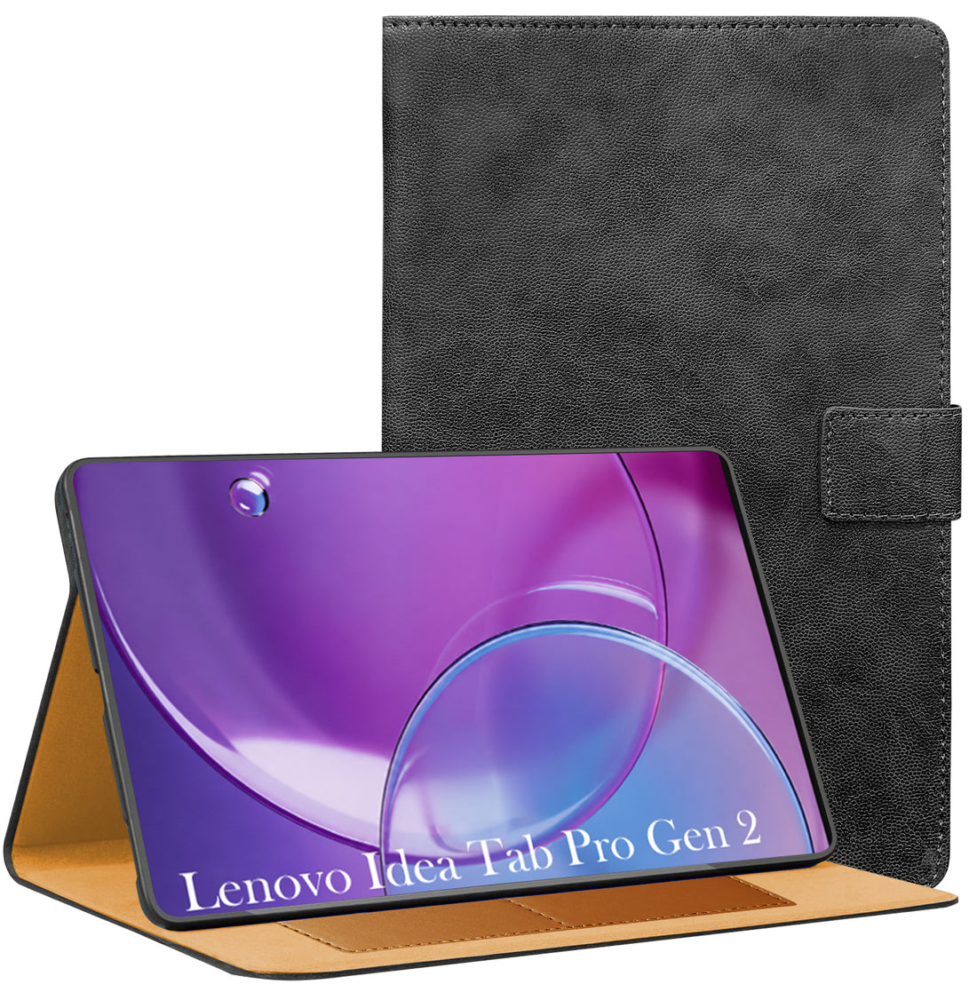 For Lenovo Idea Tab Pro Gen 2 13 Inch TB-390FU Flip Cover Folio Cover (PU Leather | Multi-Angle Smart Stand | Card Storage Slots | Silicone Back Pouch)