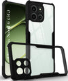 For OnePlus Nord 6 Back Cover Case Hybrid (Shockproof with Polycarbonate Clear Panel | Professional Black)