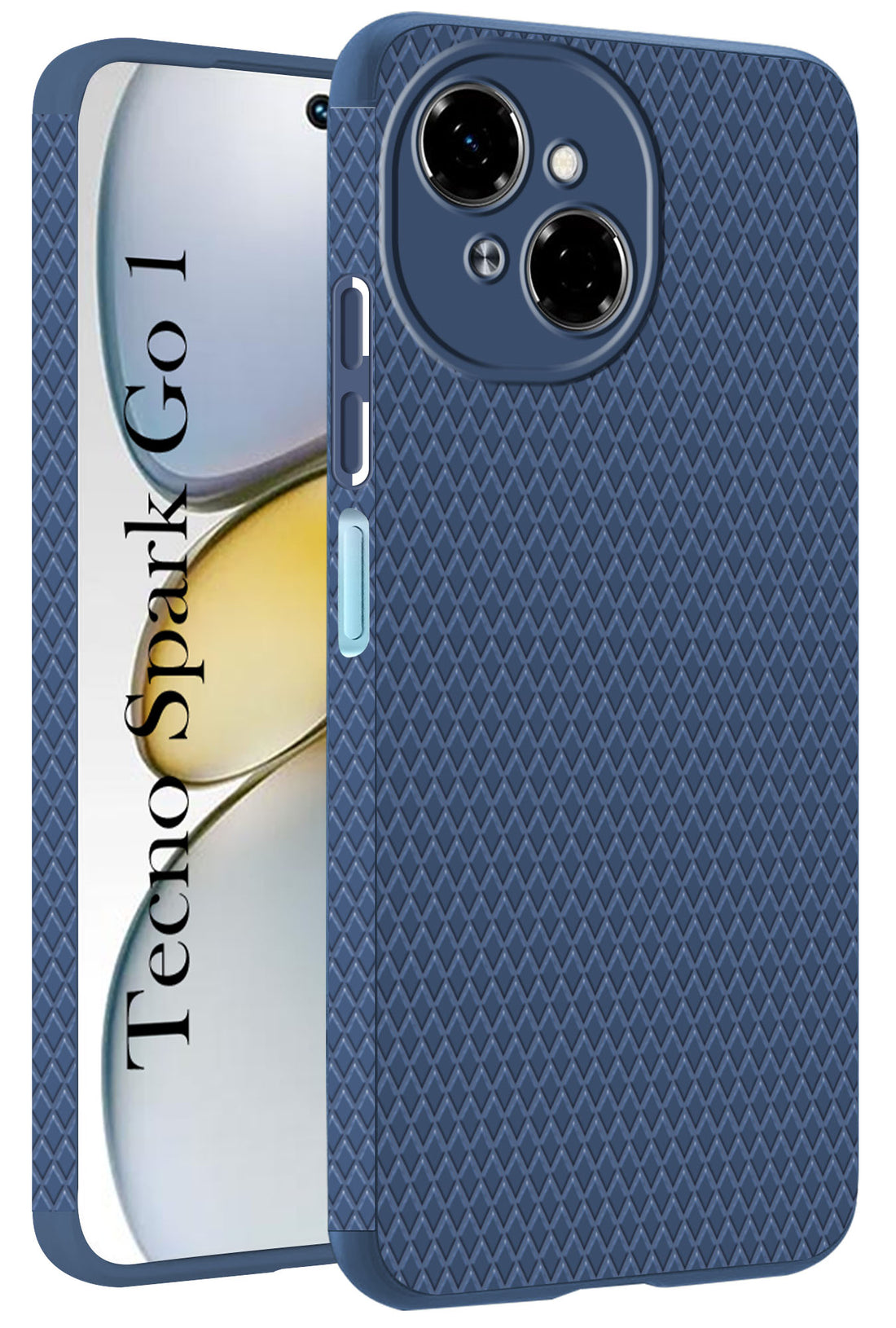 For Tecno Spark Go 1 Back Cover Case (Camera Protection | Side Grip Texture | Soft and Flexible)