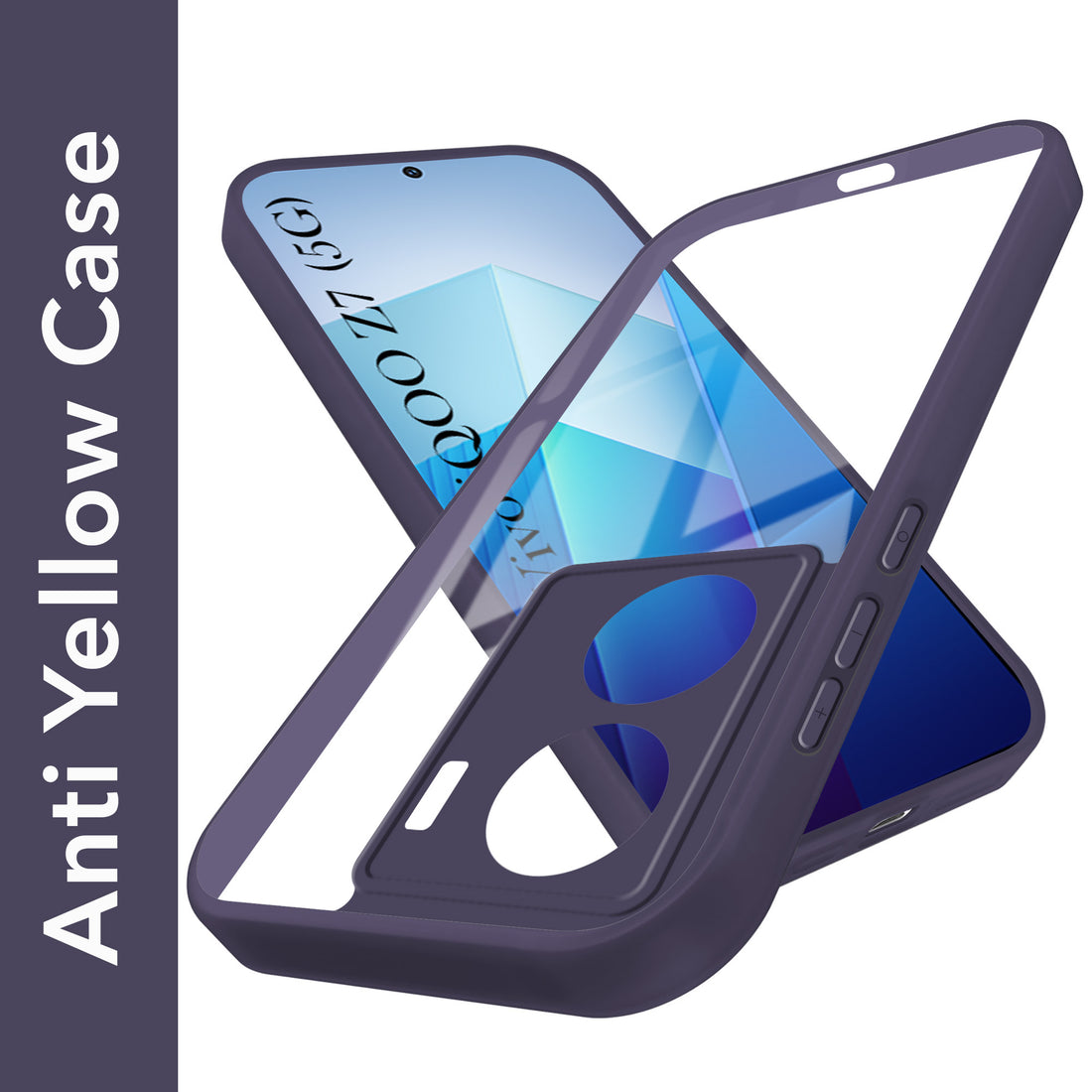 For Vivo iQOO Z7  Back Cover Case Ultra-Hybrid (Lifetime Anti Yellow | Anti Scratch | Crystal Clear Shockproof)