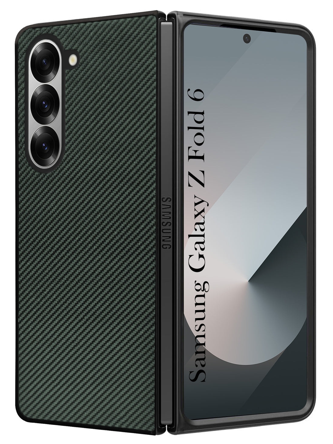 For Samsung Galaxy Z Fold 6 5G Back Flip Case Cover (Craft Printed Design | Hybrid Texture | Inside Microfiber Cloth)