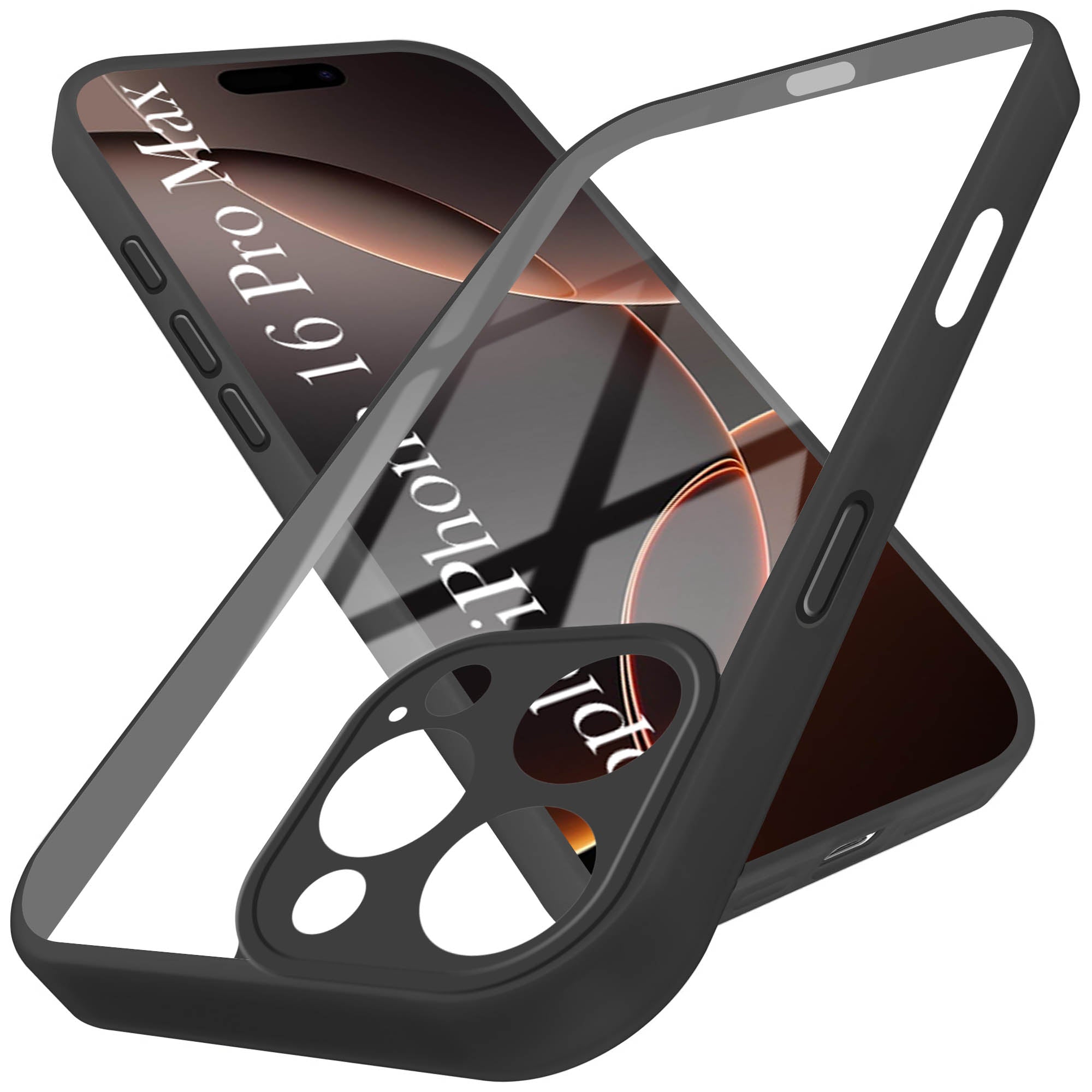 For Apple iPhone 16 Pro Max Back Cover Case (Lifetime Anti Yellow | Anti Scratch | Crystal Clear Shockproof)
