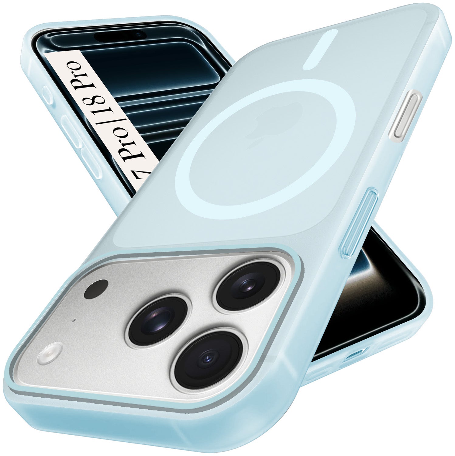 For iPhone 17 Pro | iPhone 18 Pro Back Cover Case (Frosted Matte Feel | MagSafe Compatible Wireless Charging)