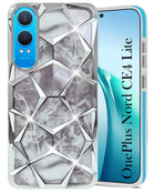 For OnePlus Nord CE 4 Lite Back Cover Case ( Dual Design Glitter Sparkle and Detachable Diamond Print Case | Soft and Flexible)