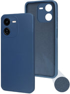 For Vivo Y37 Pro Back Cover Case ( Matte Finish Silicone with Inside Fiber cloth)