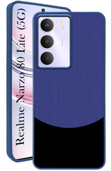 For Realme Narzo 80 Lite 5G Back Cover Case (Elegant PU Leather Finish | Premium Minimalist Professional | Camera Protection Bump)