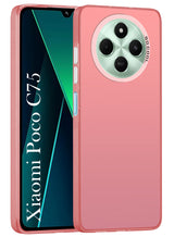 For Poco C75 | Poco M7  Hard Back Cover Case (Velvet Touch | Professional Glossy Finish | Camera Protection Bump)