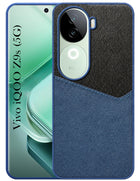 For Vivo iQOO Z9s Back Cover Case (Dual PU Leather Stitch | Professional Minimalist | Soft and Flexible)