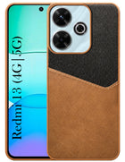 For Xiaomi Mi Redmi 13 4G | 5G Back Cover Case (Dual PU Leather Stitch | Professional Minimalist | Soft and Flexible)