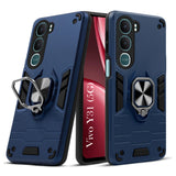 For Vivo Y31 5G Back Cover Case Hybrid Armor (Shockproof Dual Layer Polycarbonate |Ring Holder Kickstand)