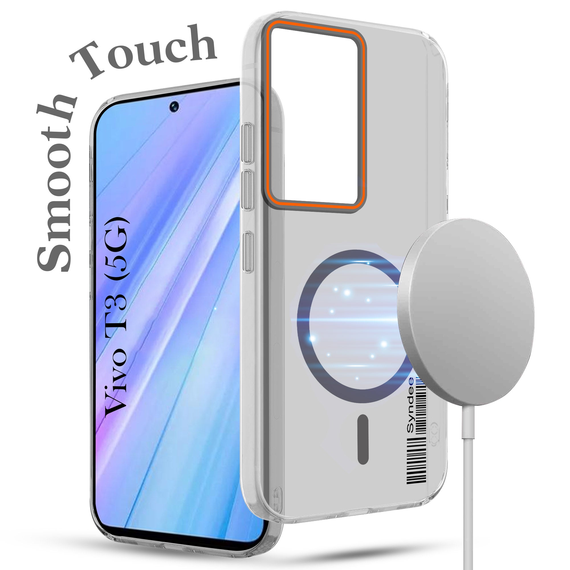 For Vivo T3 5G Back Cover Case (Soft Touch | Camera Bump Protection | MagSafe Compatible | Matte Finish)
