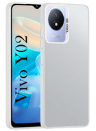 For Vivo Y02 Hard Back Cover Case (Velvet Touch | Professional Glossy Finish | Camera Protection Bump)
