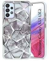 For Samsung Galaxy A53 5G Back Cover Case ( Dual Design Glitter Sparkle and Detachable Diamond Print Case | Soft and Flexible)