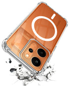 For Realme P4 Power 5G | Realme Narzo Power Back Cover Shockproof Crystal-Clear (Magsafe Wireless Support | Drop & Camera Protection | Hard Polycarbonate)