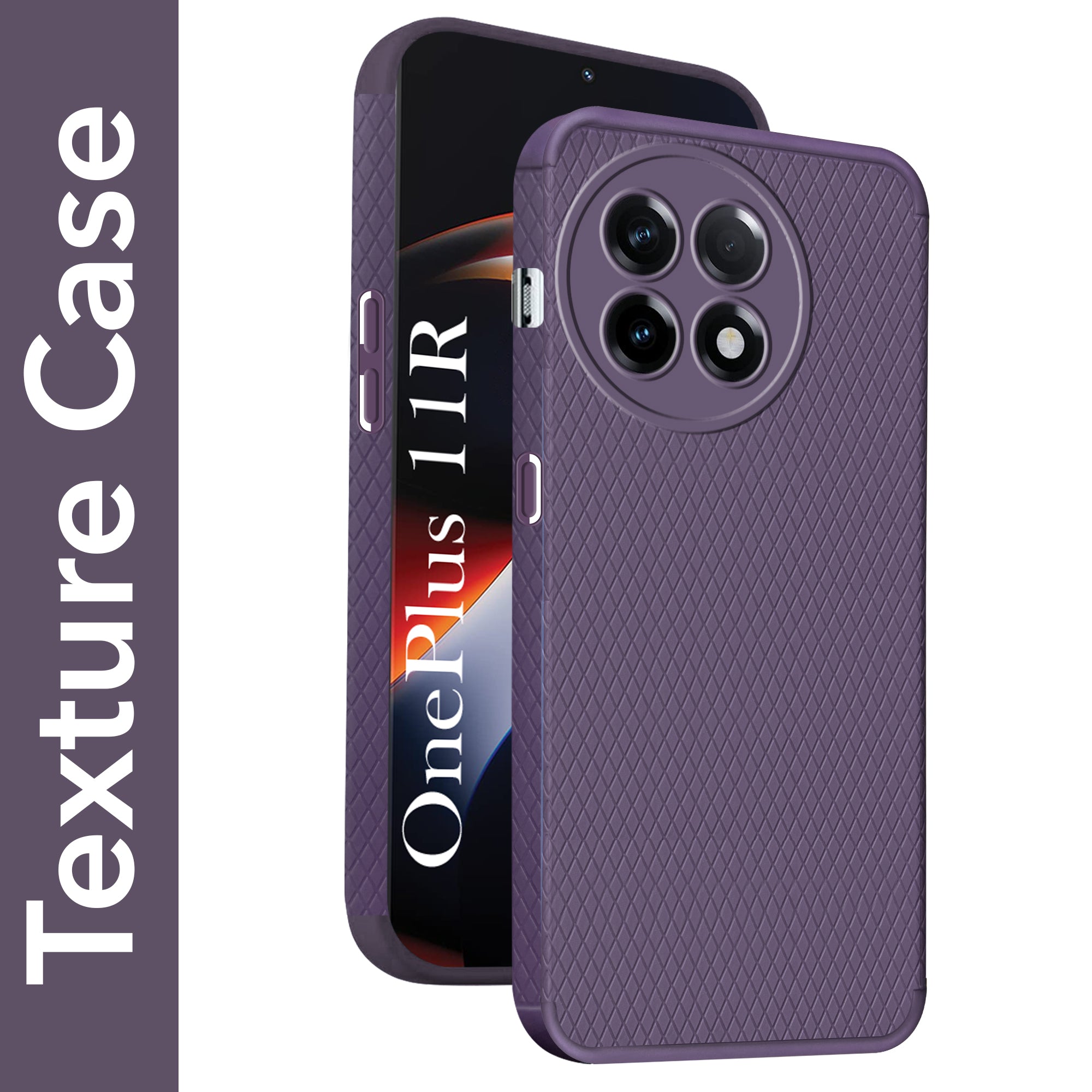 For OnePlus 11R Back Cover Case (Liquid Silicone | Side Grip | Camera Protection)