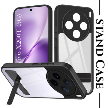 For Vivo X200T Back Cover Case (Built-in Stand | Lifetime Anti Yellow | Kickstand Shockproof | Camera Protection | MagSafe Compatible)