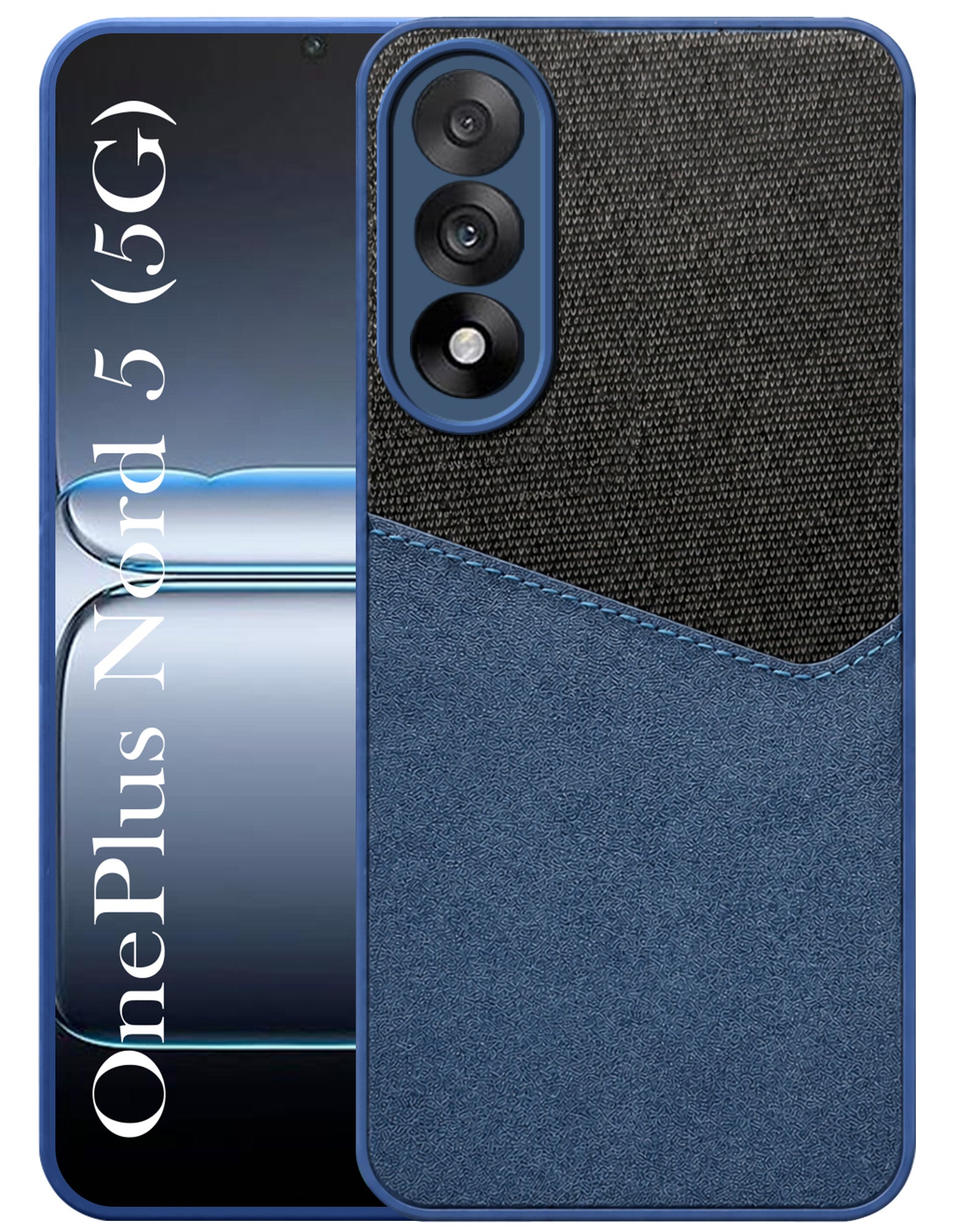 For Oneplus Nord 5 Back Cover Case (Dual PU Leather Stitch | Professional Minimalist | Soft and Flexible)