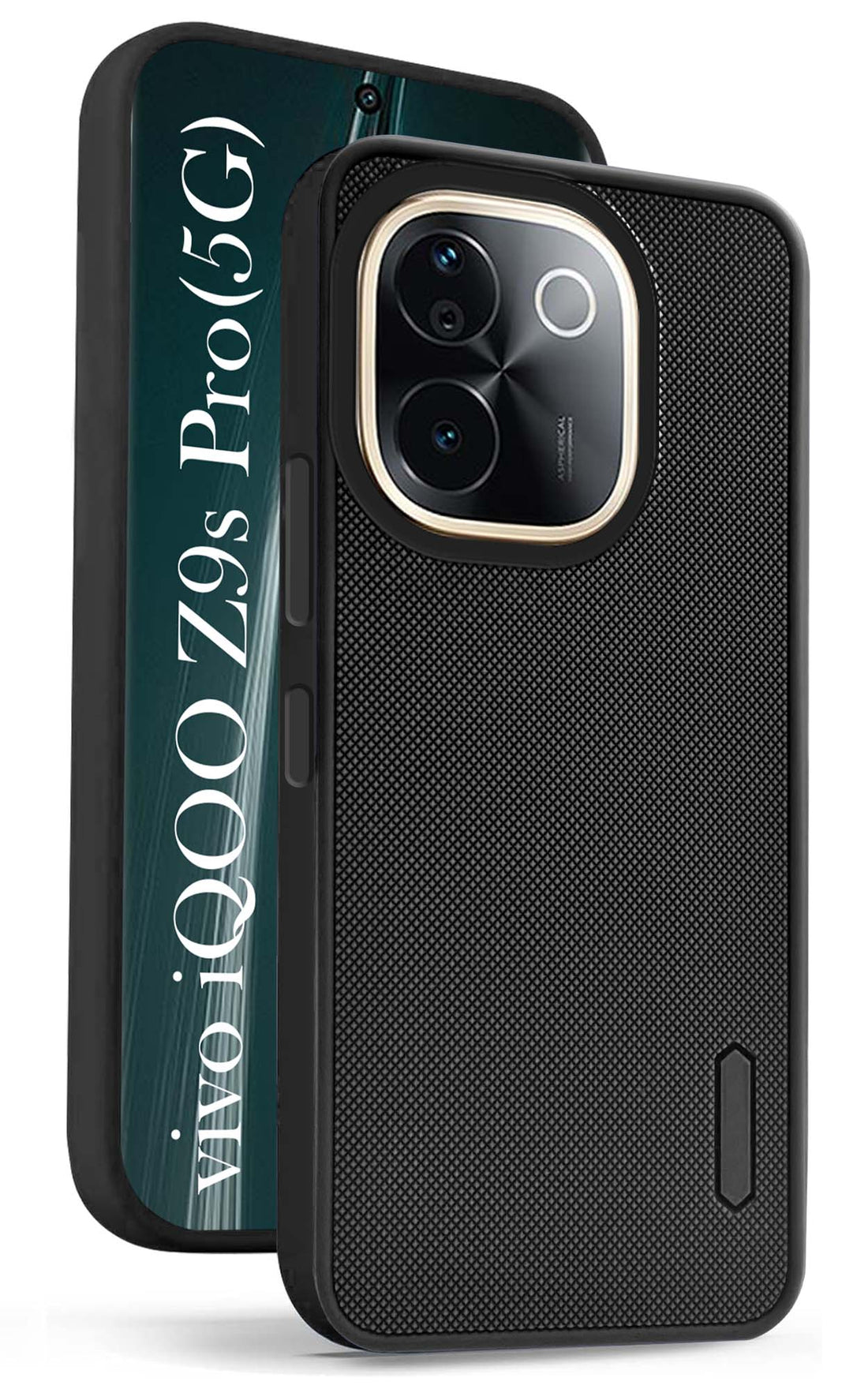 For Vivo IQOO Z9s Pro Back Cover Case ( Textured Grip Design | Camera Protetion | Slim and Light Weight | Soft Touch and Feel | )