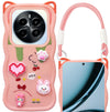 For Realme Narzo 70 5G Back Case Cover Strap (3D Embossed Figures | Strap Holder | 360* Soft Cushion with Camera Bump)