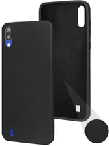 Back Cover Case For Samsung Galaxy M10 Back Cover Case ( Matte Finish Silicone with Inside Fiber cloth)