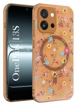 For OnePlus 13S Back Cover Case (Cute Floral Design | Flower Print for Girls | MagSafe Compatible Wireless Charging)