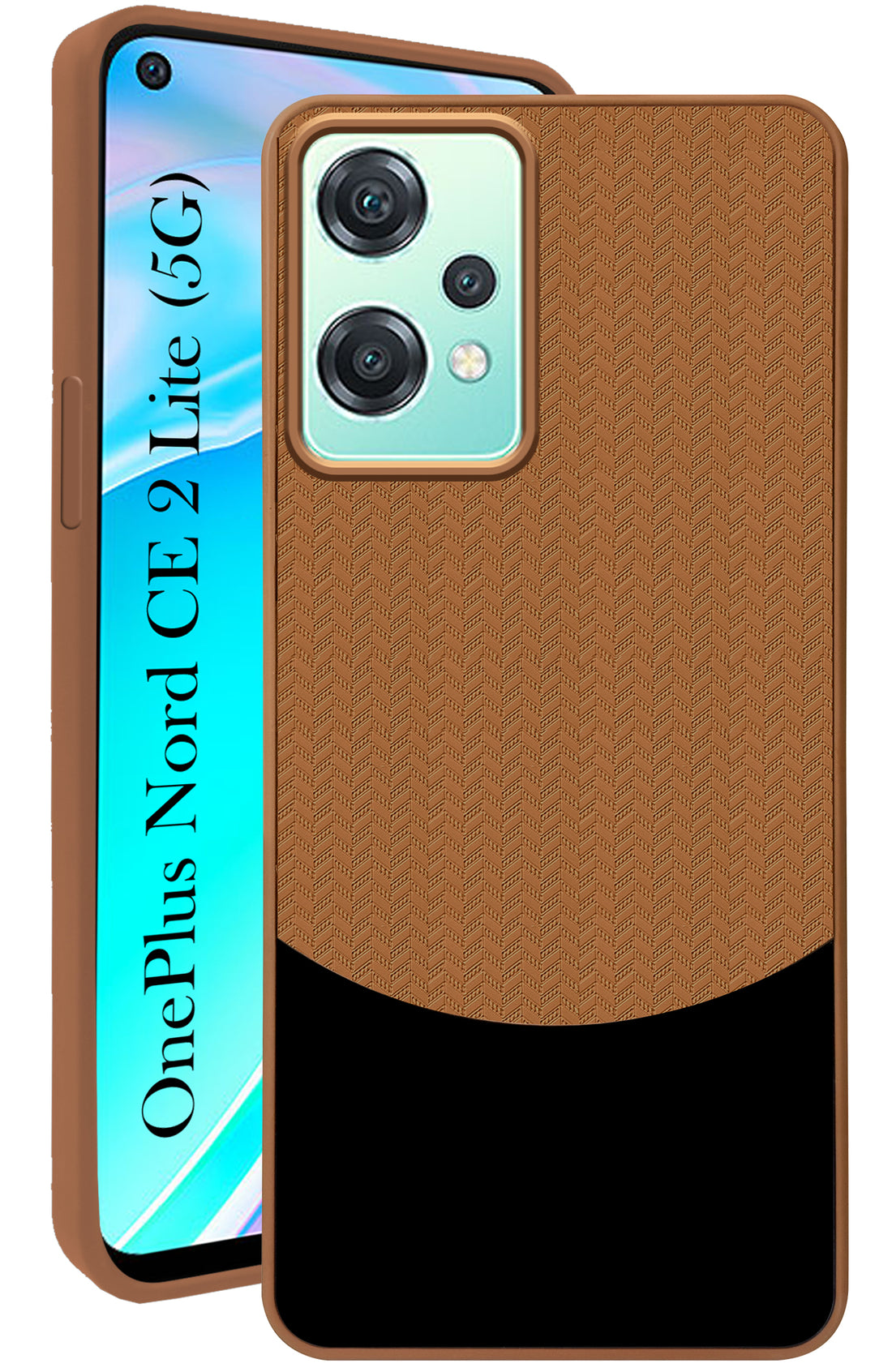 For OnePlus Nord CE 2 Lite Back Cover Case (Elegant PU Leather Finish | Premium Minimalist Professional | Camera Protection Bump)